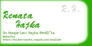 renata hajka business card